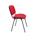 Black TC Office Club Meeting Chair with cushioned seat and backrest, designed for conference and office use.
