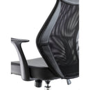Black Fonseca II mesh back chair by TC with ergonomic design and adjustable features.
