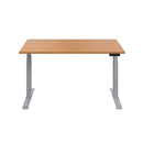 TC Office Economy Sit Stand Desk 1200mm with adjustable height and clean design for ergonomic workspace setup.