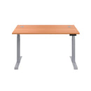 TC Office Economy Sit Stand Desk 1800mm, adjustable height workspace with modern design for ergonomic office setup.