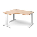 TR10 Deluxe Ergonomic Desk - Beech - NWOF