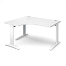 TR10 Deluxe Ergonomic Desk - White - NWOF