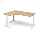 TR10 Deluxe Ergonomic Desk - Oak - NWOF