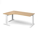 TR10 Deluxe Ergonomic Desk - Oak - NWOF