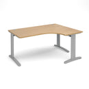 TR10 Deluxe Ergonomic Desk - Oak - NWOF