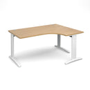 TR10 Deluxe Ergonomic Desk - Oak - NWOF