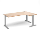TR10 Deluxe Ergonomic Desk - Beech - NWOF
