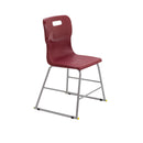 Titan High Chair Size 3 for children aged 6-8 years, featuring a burgundy color and sturdy design.