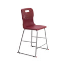 Titan Burgundy High Chair Size 4 for children aged 8-11 years, with a sturdy design and comfortable seating.