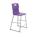 Purple Titan High Chair Size 5 for ages 11-14, sturdy adjustable seat with safety straps and high back support.