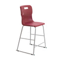 Titan High Chair Size 5 in burgundy, designed for children aged 11-14 years, featuring a sturdy frame and ergonomic design.