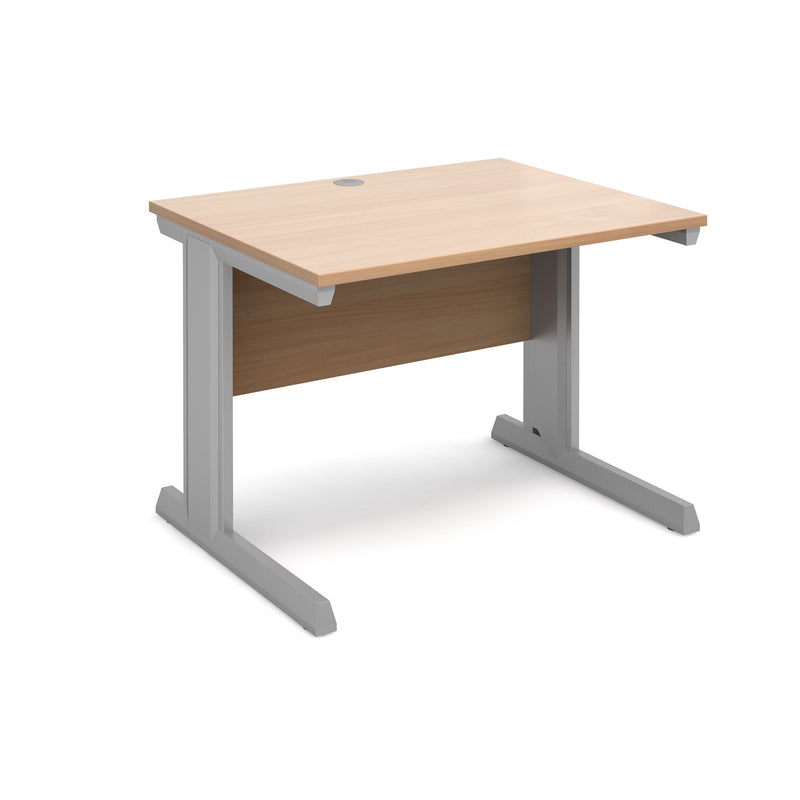 Vivo 800mm Deep Straight Desk - Beech - NWOF