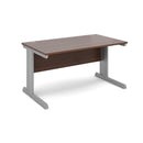 Vivo 800mm Deep Straight Desk - Walnut - NWOF