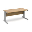Vivo 800mm Deep Straight Desk - Oak - NWOF