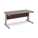 Vivo 800mm Deep Straight Desk - Walnut - NWOF